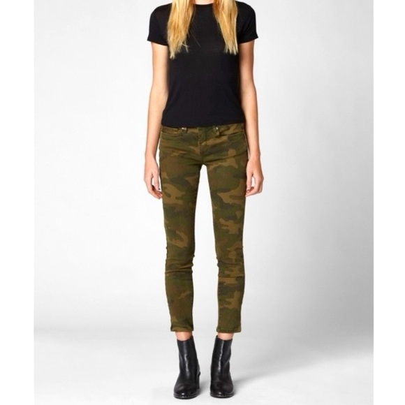 Blank NYC Revolve The Reade Crop Camo Camouflage Skinny Jeans Pants Size 30 - Picture 5 of 15